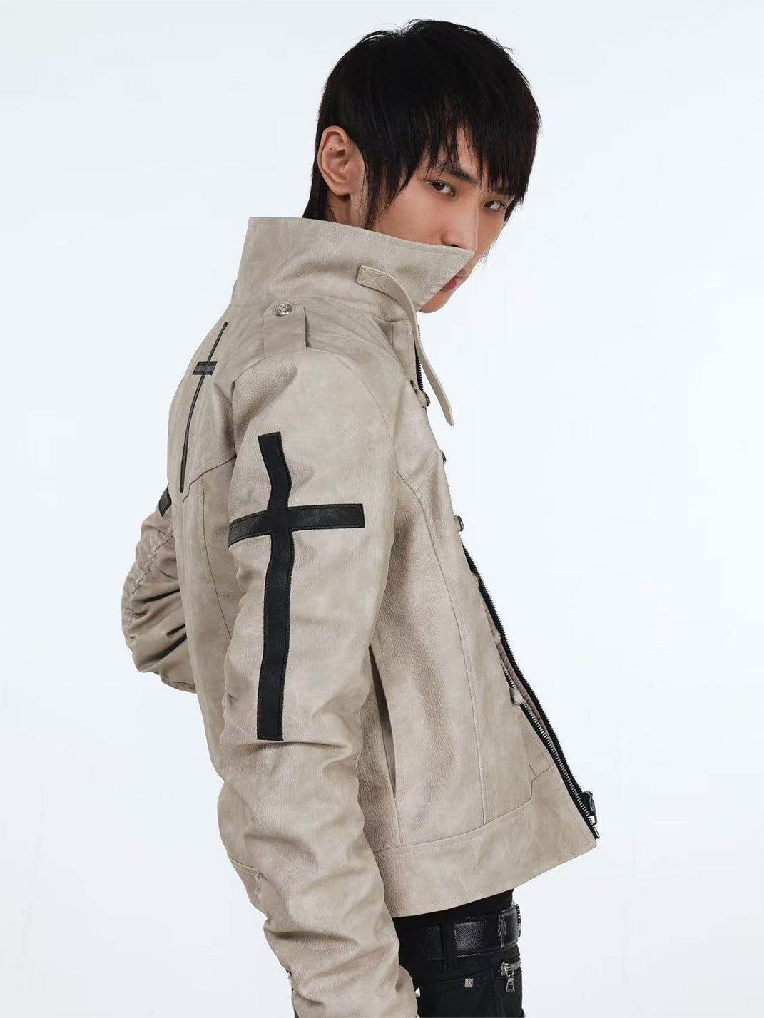 DETW Heavyweight Winter Cross-Shaped Button Jacket - view 7