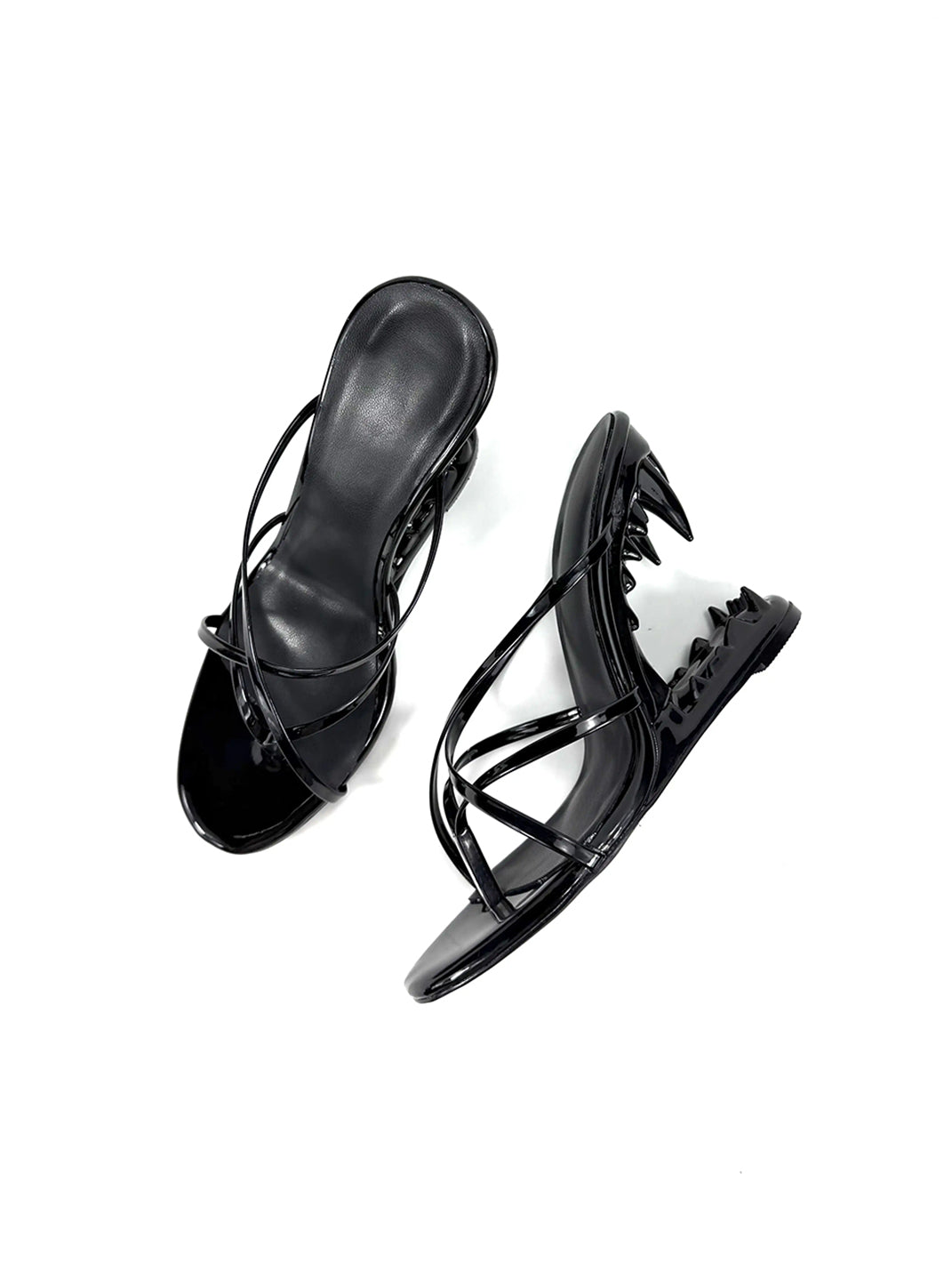 Dolly Bae Fang Sculptural Platform Thong Sandals - view 7