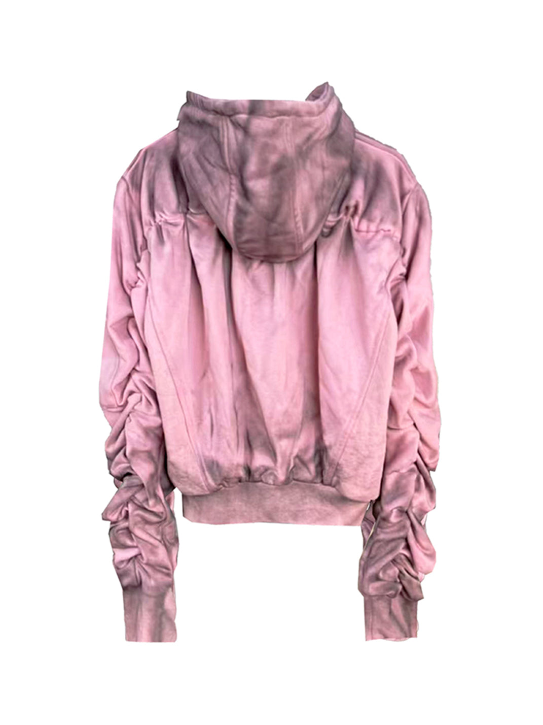 DETW Distressed Pink Zip-Up Hoodie - view 7