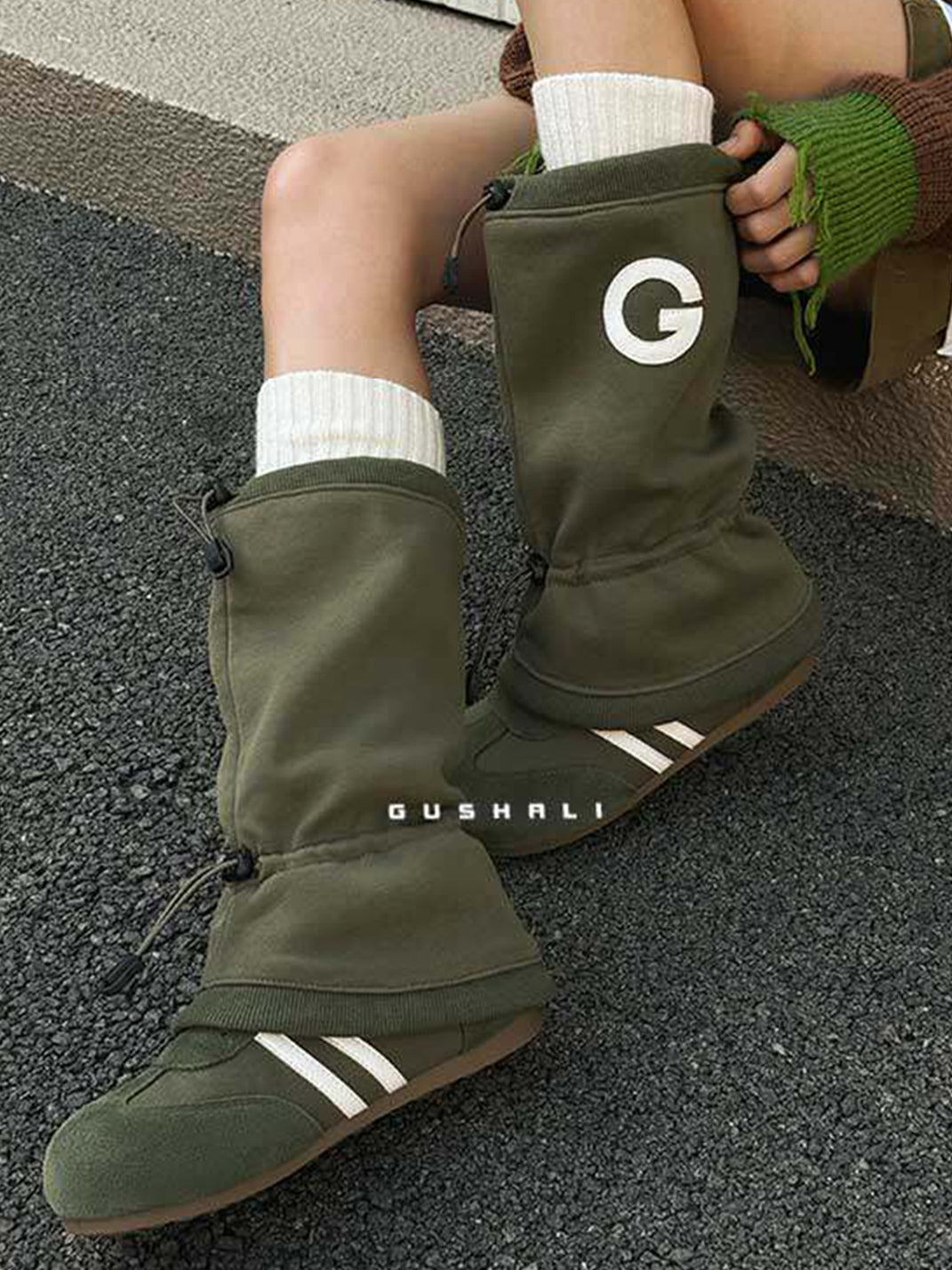 GSL Mid-Calf Western Suede Boots - view 7