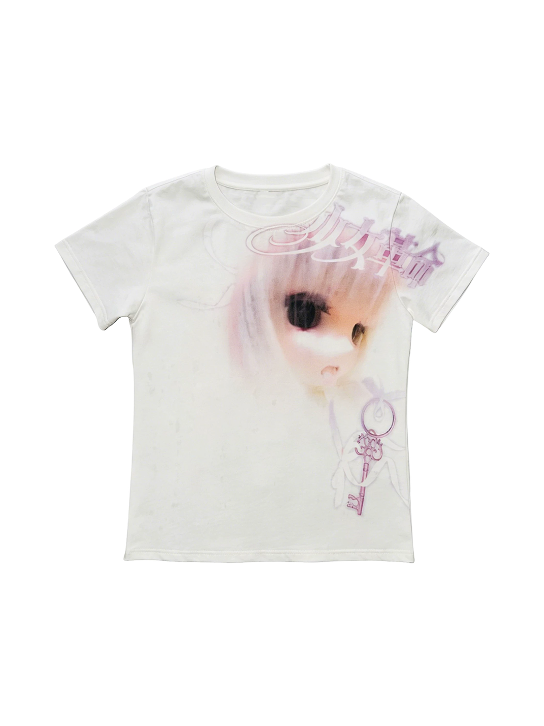 PAIKI Girl Portrait Graphic T-Shirt - view 7