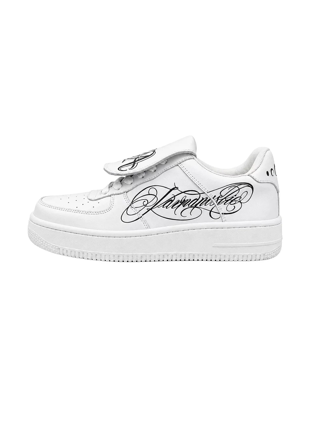 KARMANISTIC Rivet Thick-Soled Low-Top Sneakers - White