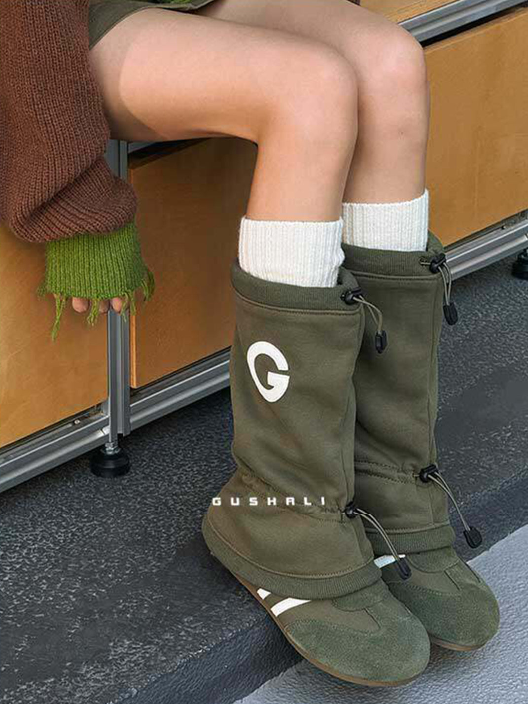 GSL Mid-Calf Western Suede Boots - view 8
