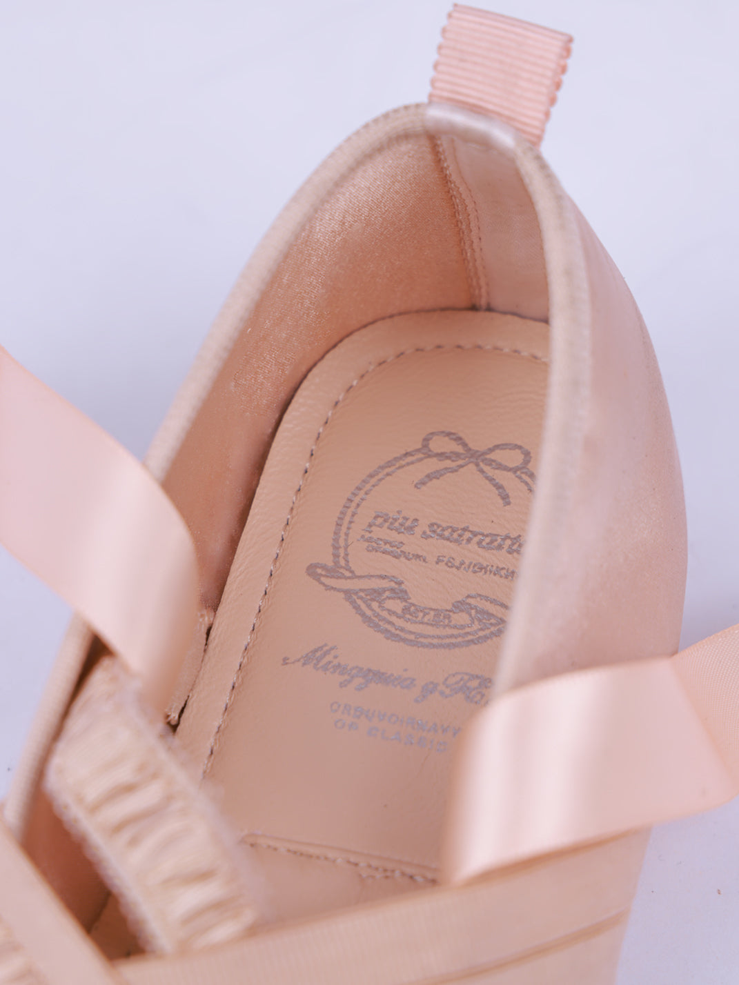 PIU astratto Bow Square Toe Lace-Up Ballet Flats - view 8