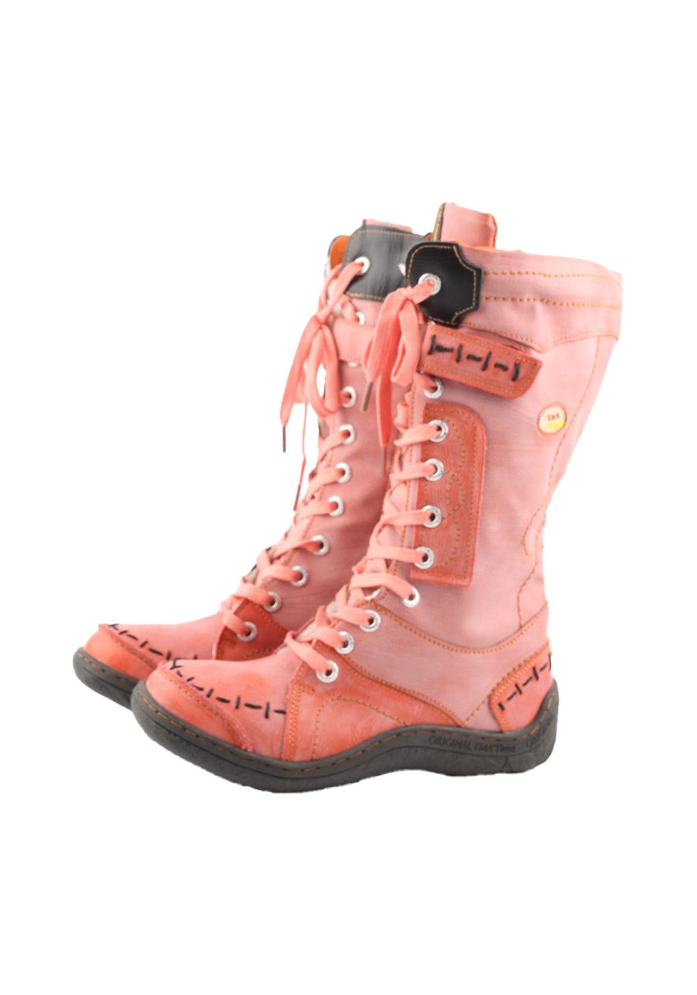 TMA EYES Washed PU Y2K Look Fleece-Lined Snow Boots - view 8