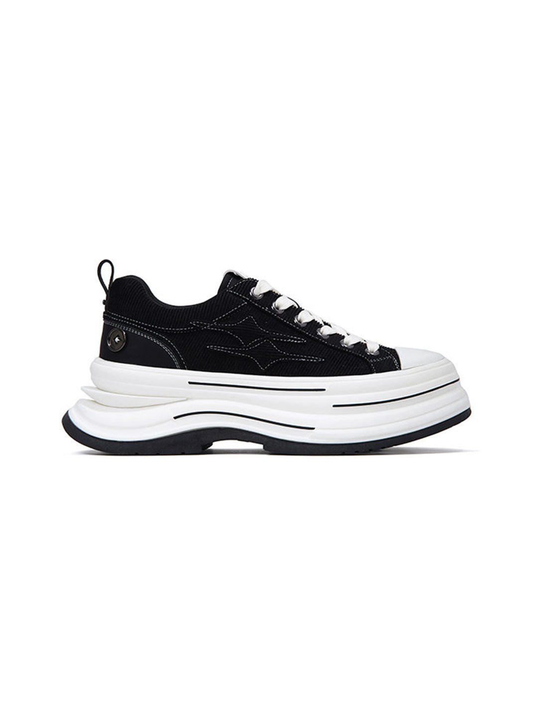 KILLWINNER 7cm Platform Canvas Sneakers-Black - view 8