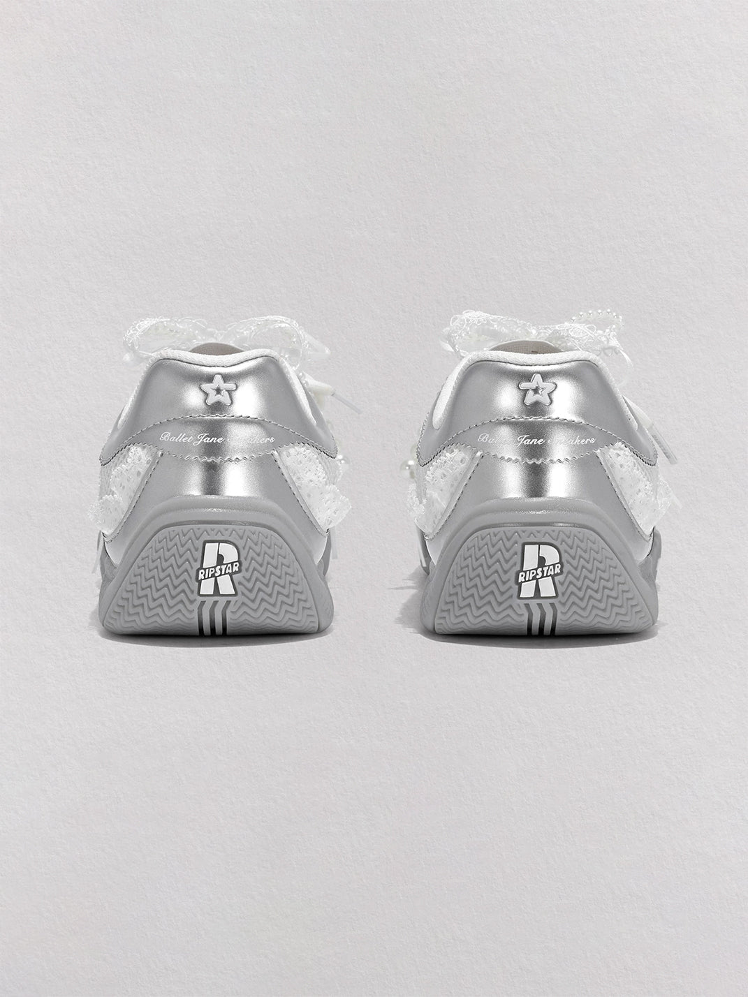 RIPSTAR Galaxy Silver Ballet Mary Jane Sneakers - view 9