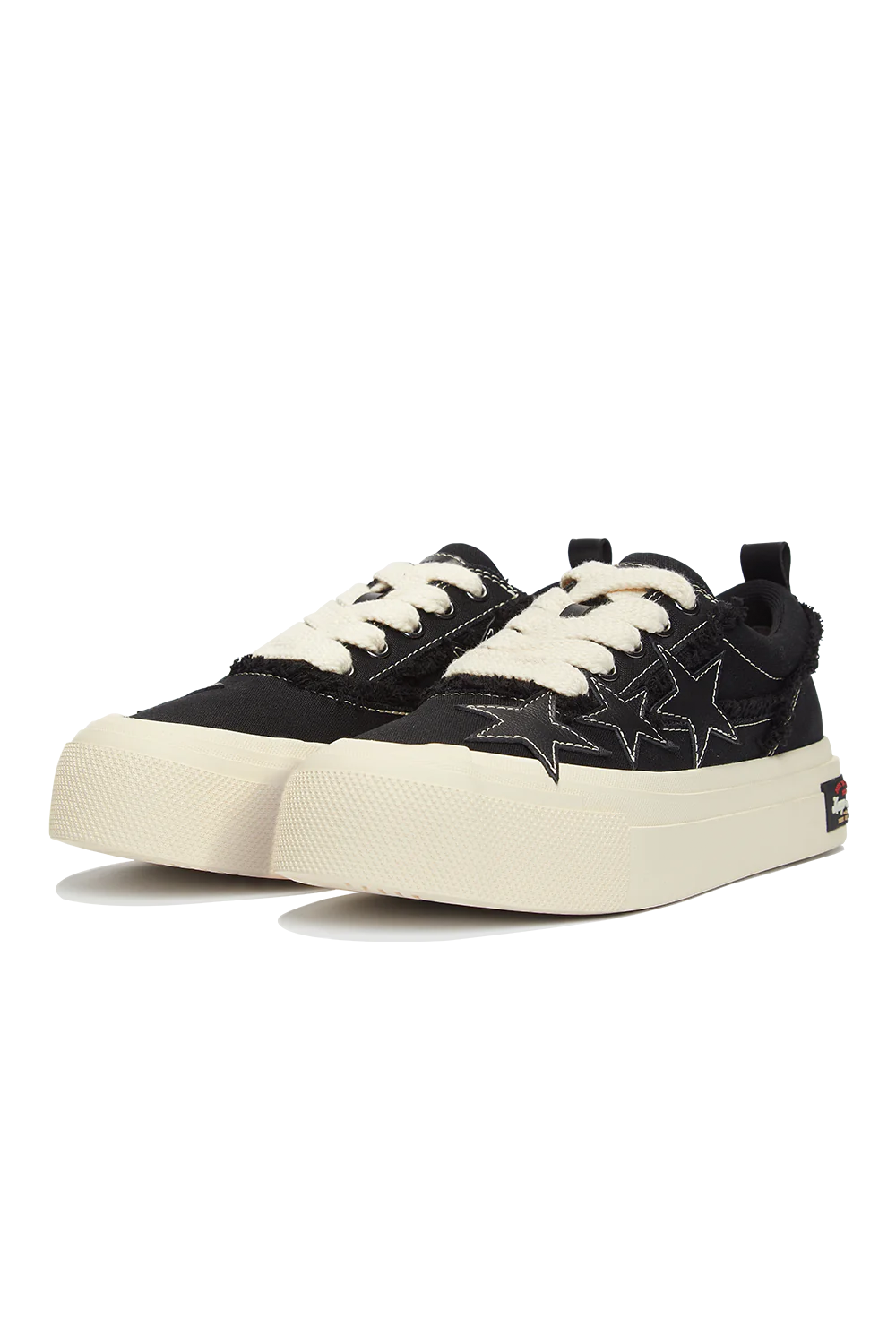 KAALIXTO Star Canvas Sneakers - Black - view 9