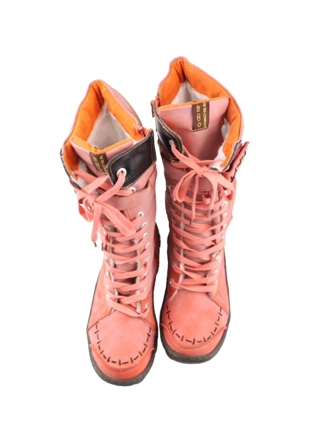 TMA EYES Washed PU Y2K Look Fleece-Lined Snow Boots - view 9