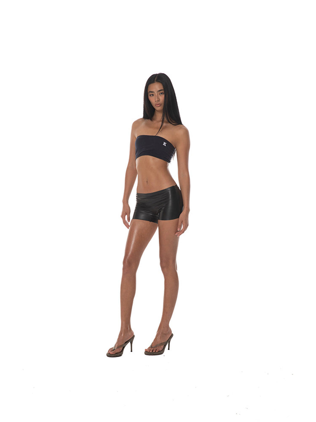 KISSKISSKIKI KIKI Ninja Faux-Leather Shorts - view 9