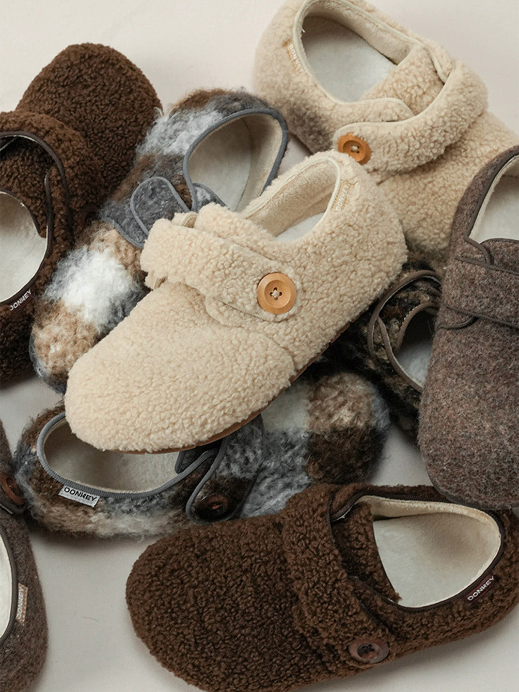 MULE DONKEY Fleece Lined Hook-and-Loop Slip-On Shoes - view 9