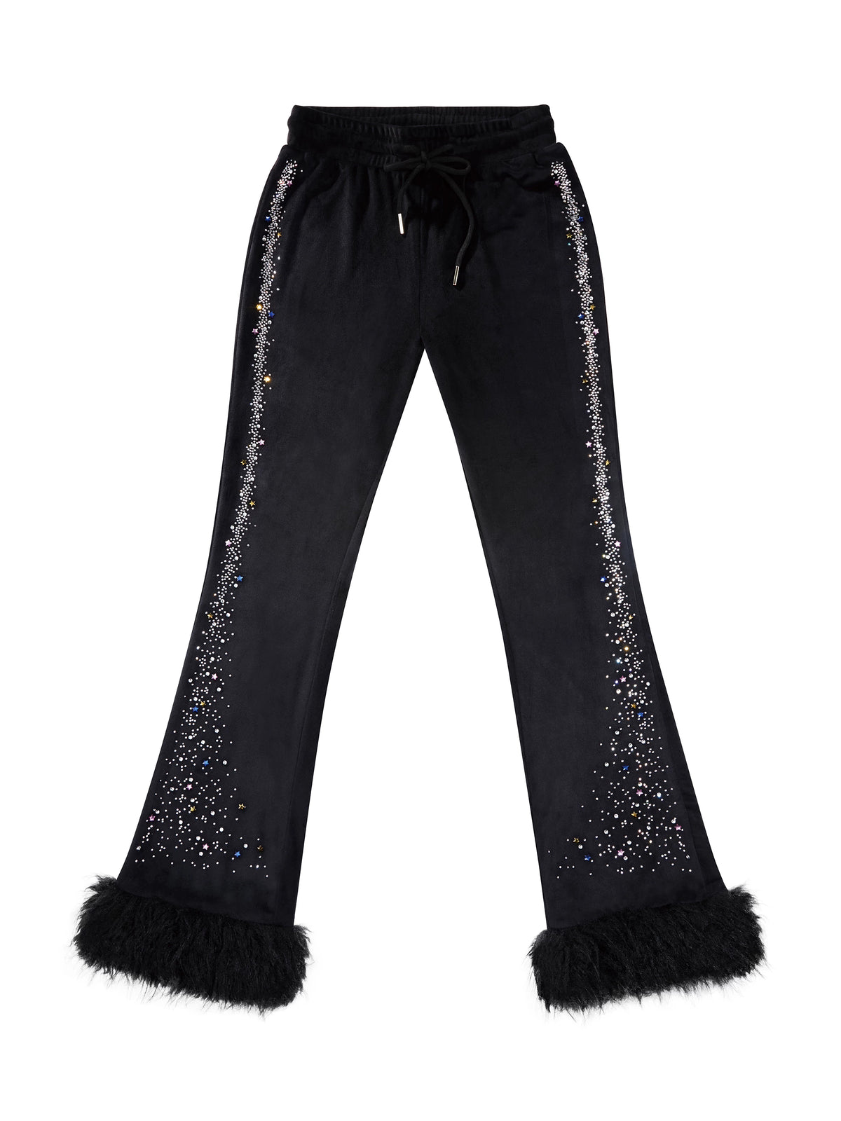 CFIERCE Unicorn Velvet Rhinestone Flare Pants - view 6