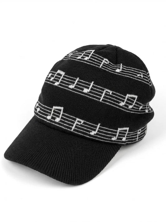 SAUCE x MOIRE Music Note Knit Visor Cap - product view 1
