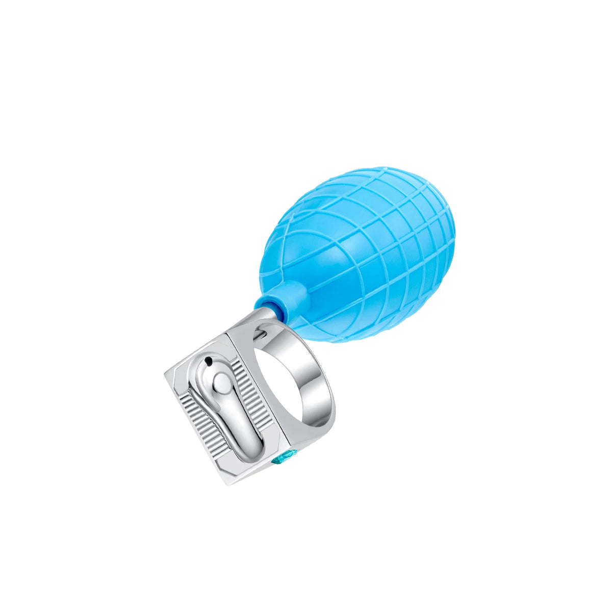 USIC water-squirting ring and blue bulb, product or on-hand view
