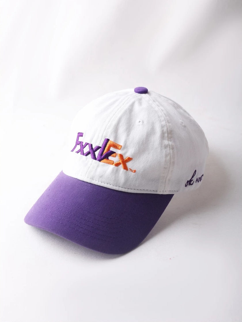 Parody Logo Embroidered Two-Tone Baseball Cap - side angle