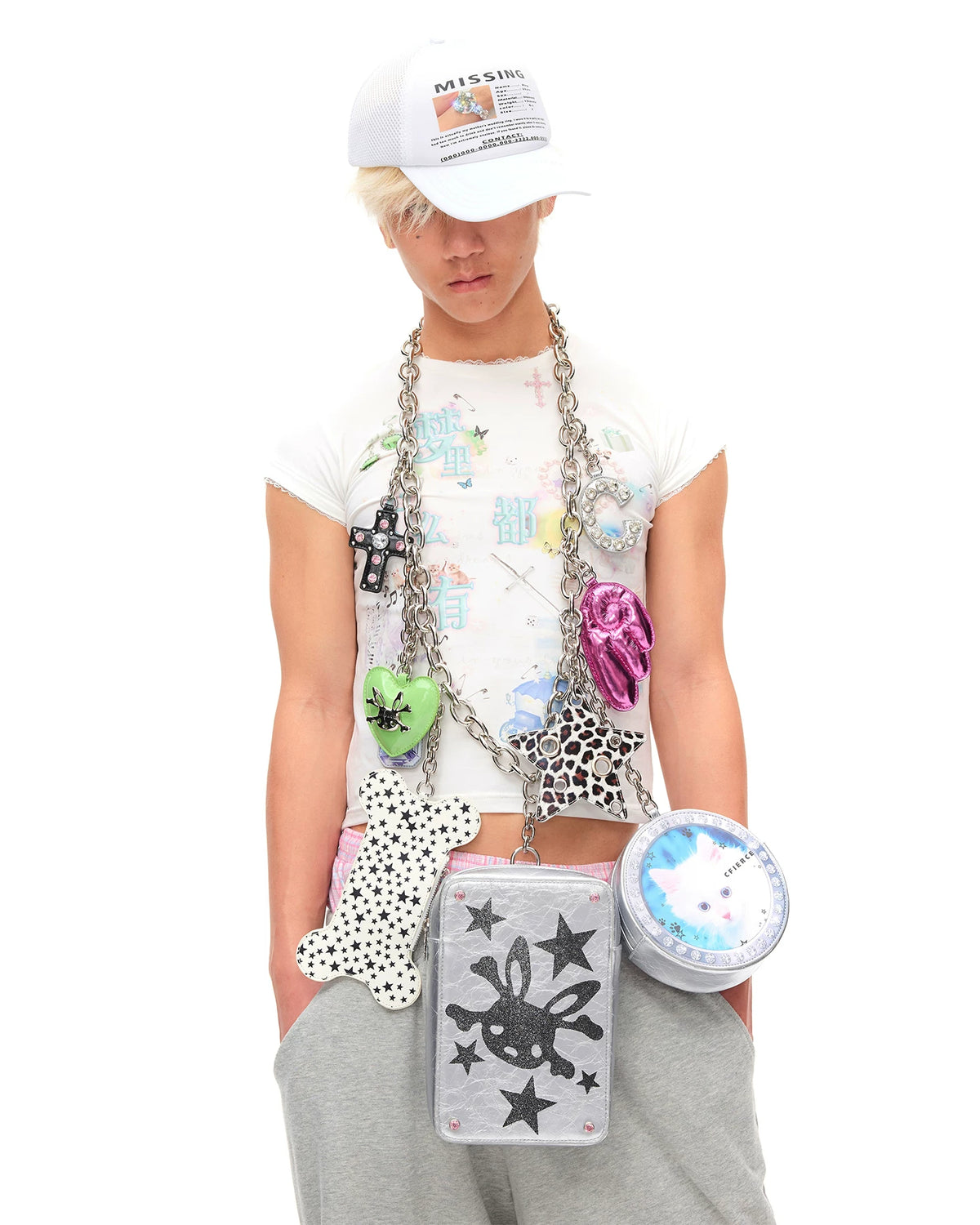 CFIERCE MEGA Charm Chain Bag - view 7