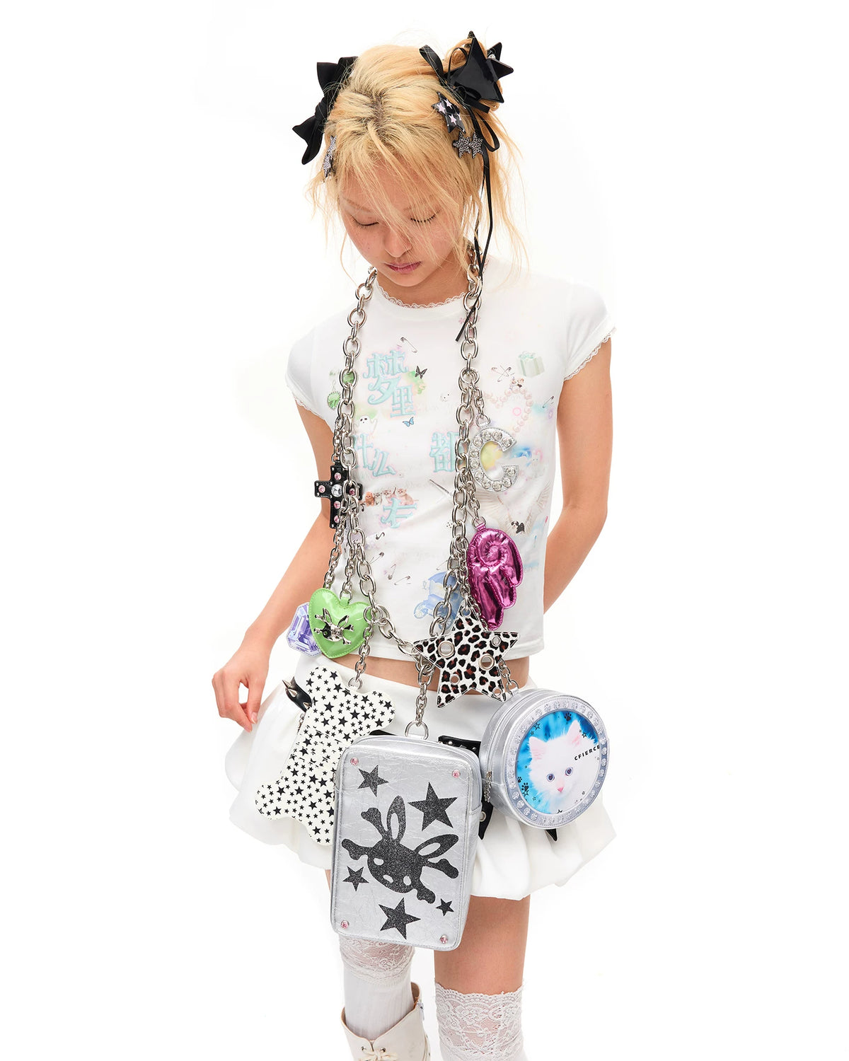CFIERCE MEGA Charm Chain Bag - view 16