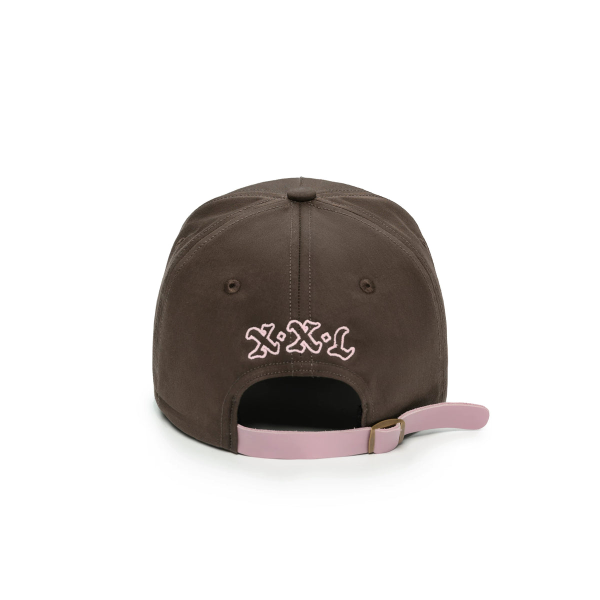 ESOTERIC THING Dragon Patch Baseball Cap - Brown back with pink leather strap