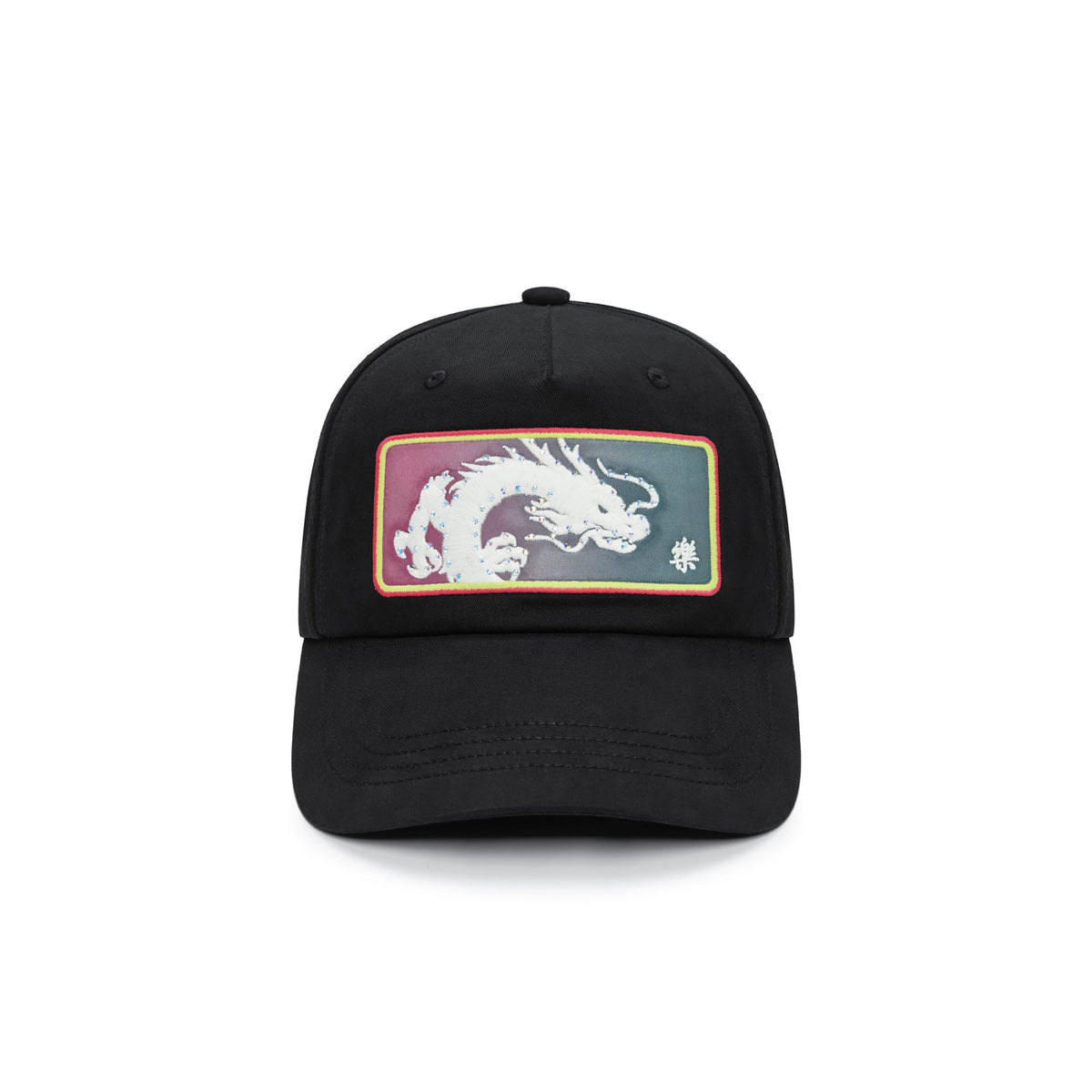 ESOTERIC THING Dragon Patch Baseball Cap - Black front