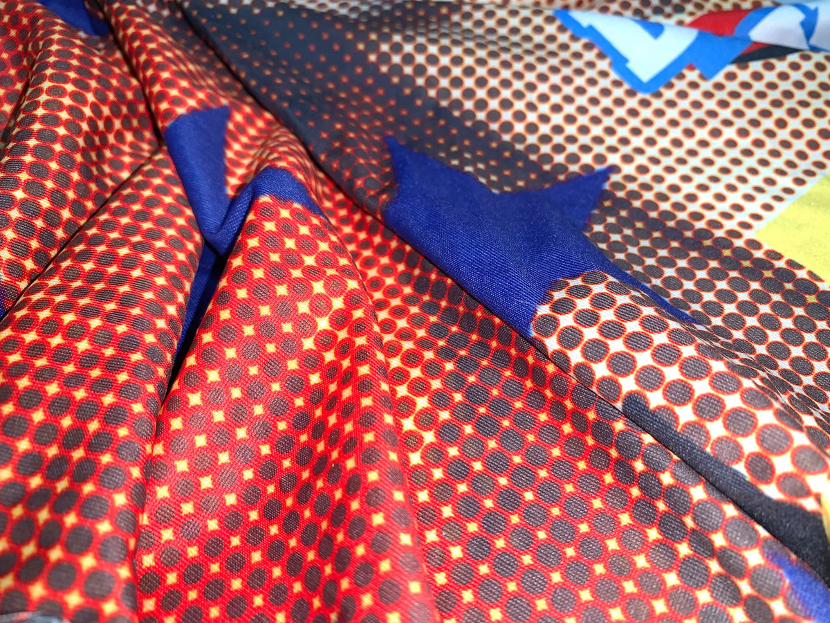 DeadEndKids Star-Face Graphic Tank Maxi Dress - fabric print close-up; shoes and jewelry not included
