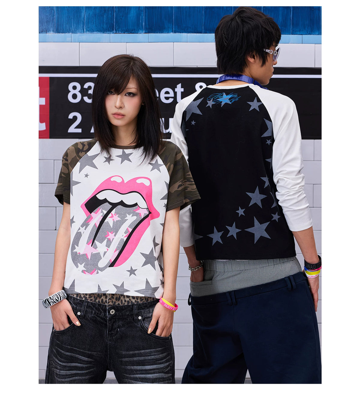 NumbAsia Star Tongue Graphic Raglan Top - 详情图_11