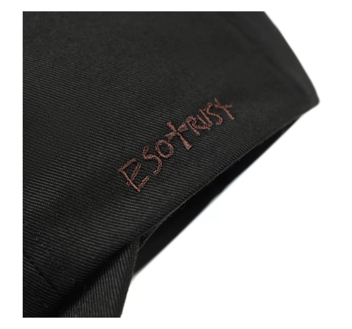 ESOTERIC THING Random Printed Trucker Cap - Black side embroidery detail