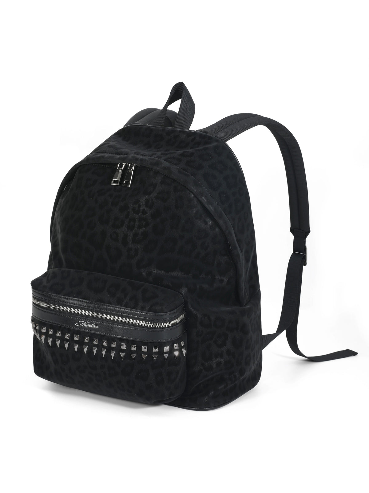 NumbAsia Leopard Studded SWAG Backpack - front view