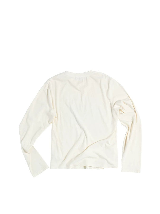 PEOPLESENSE Distressed Gradient Print Long Sleeve Tee - flat lay back