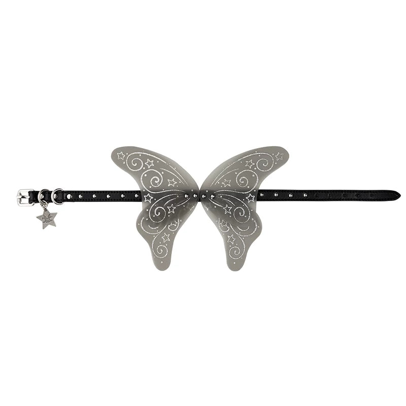 CFIERCE Dream Butterfly Choker - black-gray butterfly choker product view