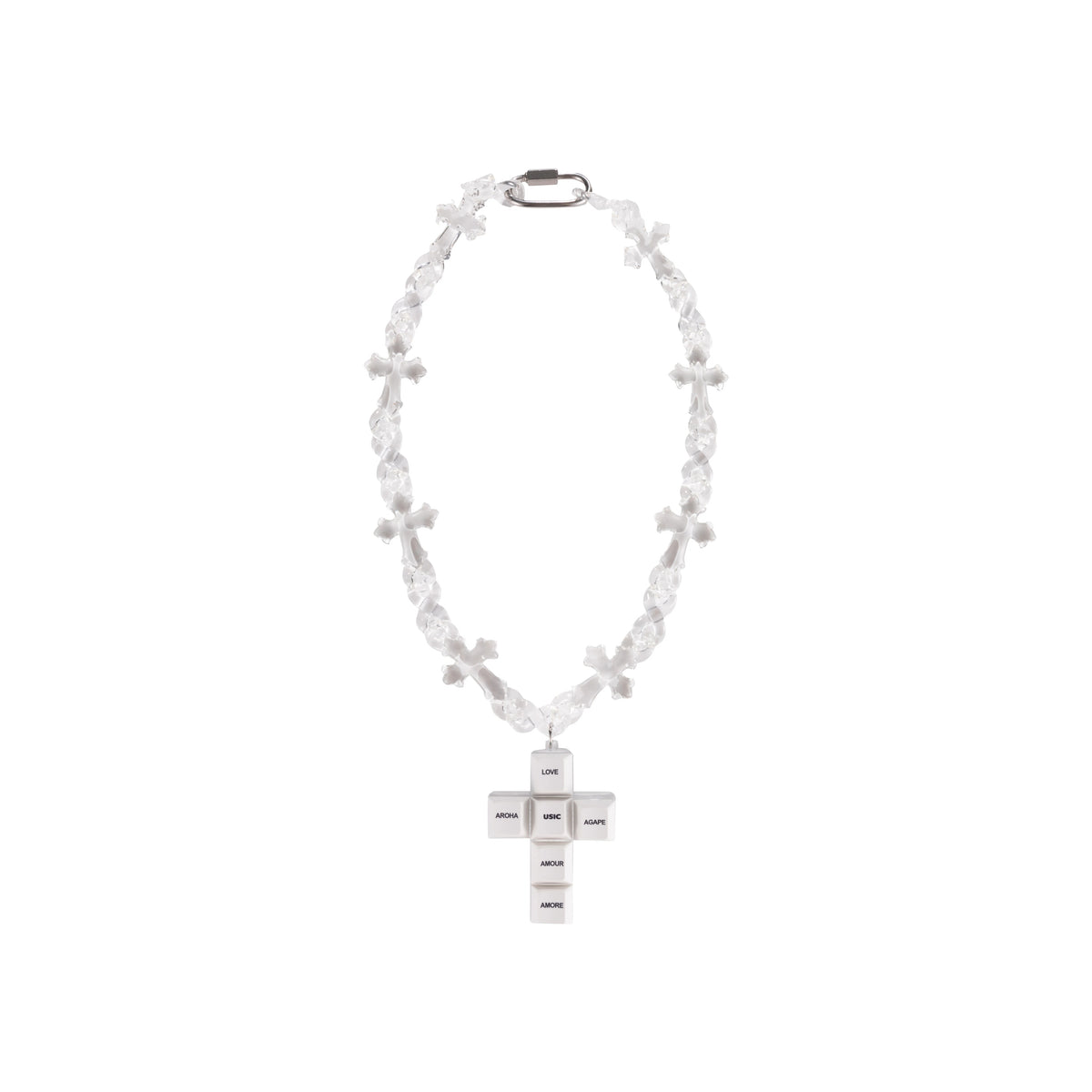 USIC Love Keycap Cross Necklace - product detail 2
