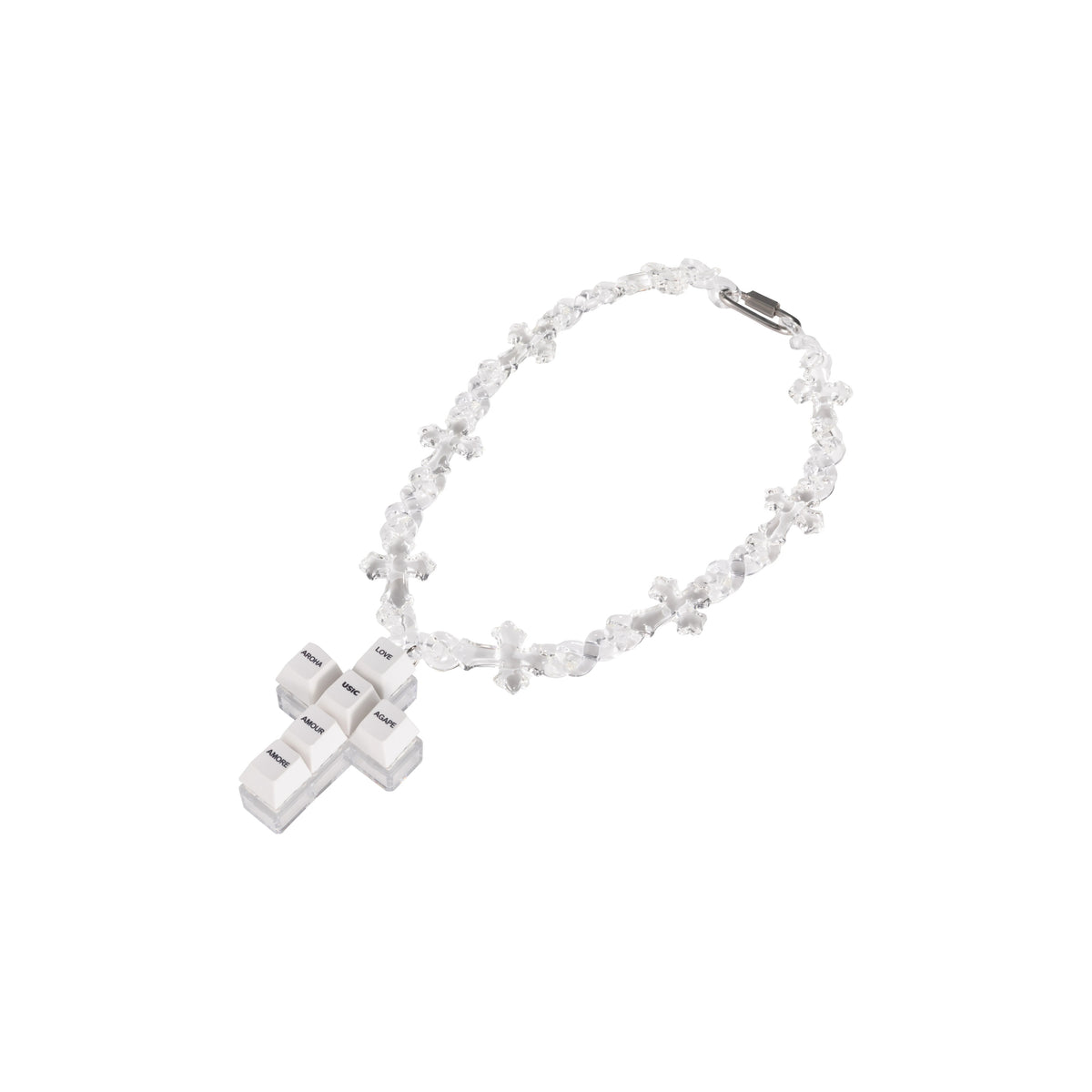 USIC Love Keycap Cross Necklace - product detail 4