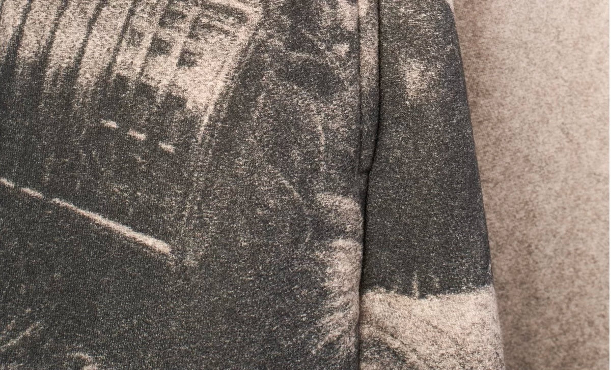 IV MATIC Portrait Print Baggy Sweatpants - fabric print detail