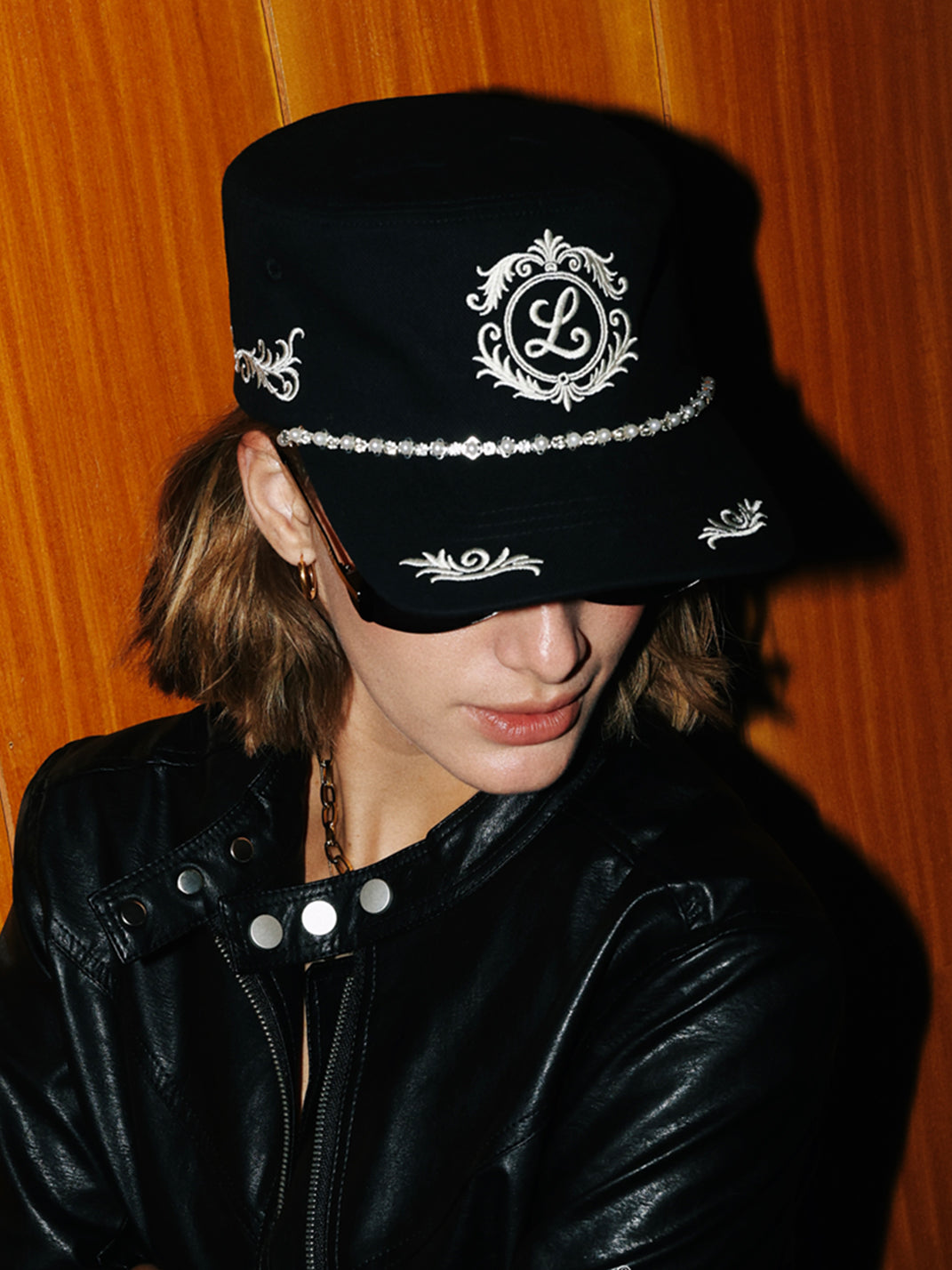 8LOME Pearl-Trimmed Curved-Brim Baseball Cap - view 10