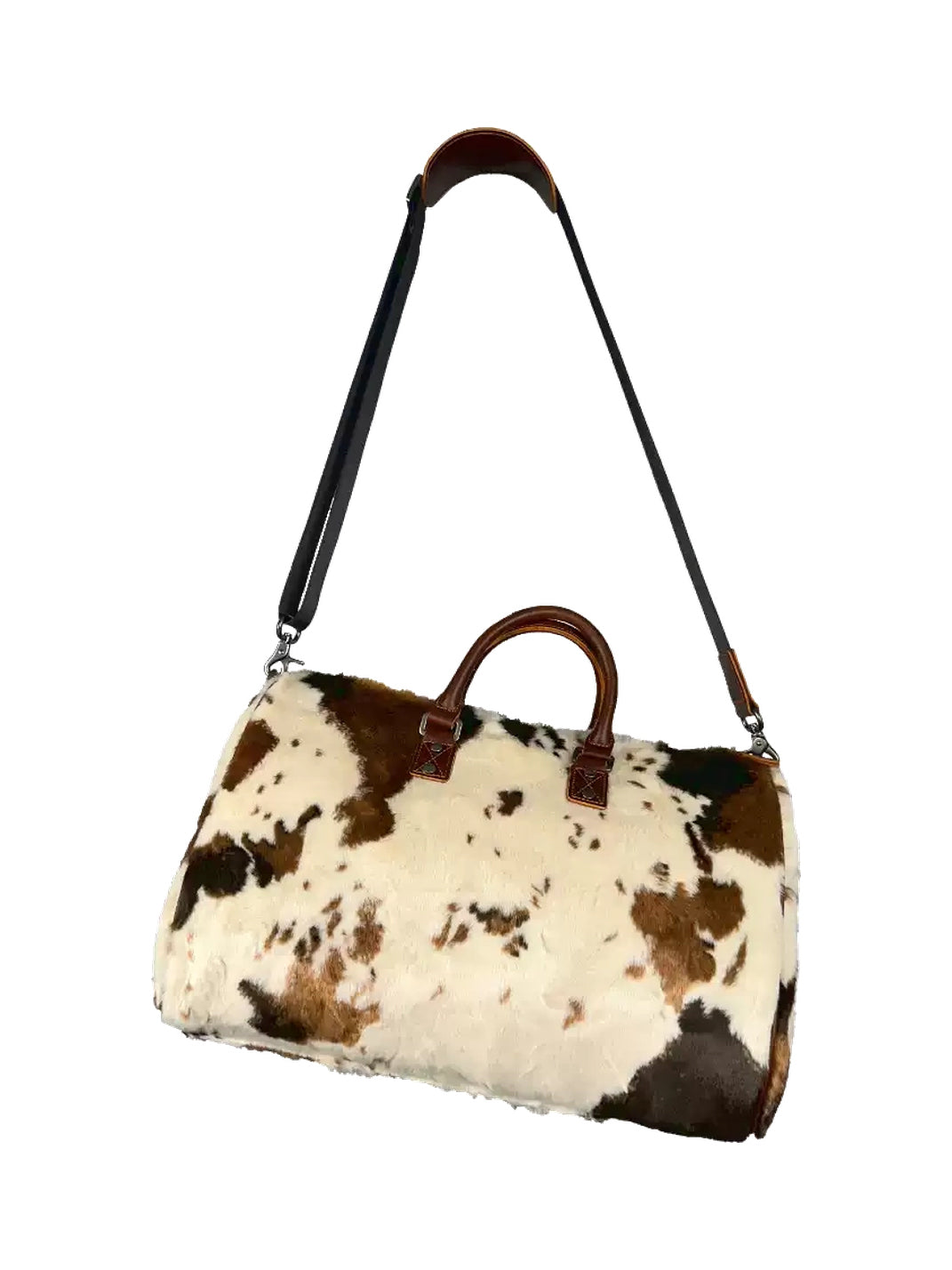 SevenJss Large Cow Print Travel Weekender Bag - view 10