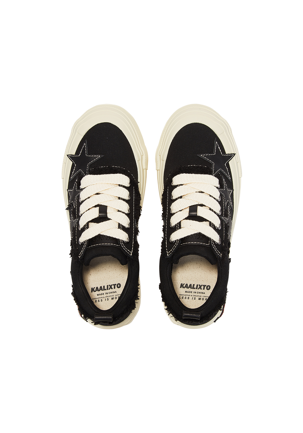 KAALIXTO Star Canvas Sneakers - Black - view 12