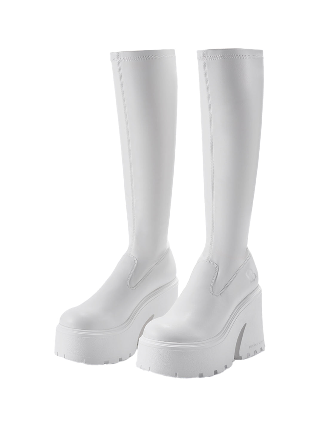 UnicornBlood High-Heeled Platform Elastic Boots - White