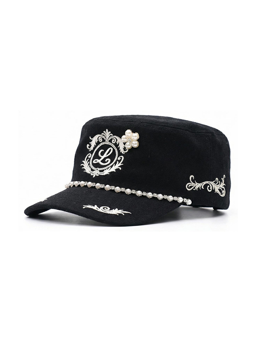8LOME Pearl-Trimmed Curved-Brim Baseball Cap - view 12