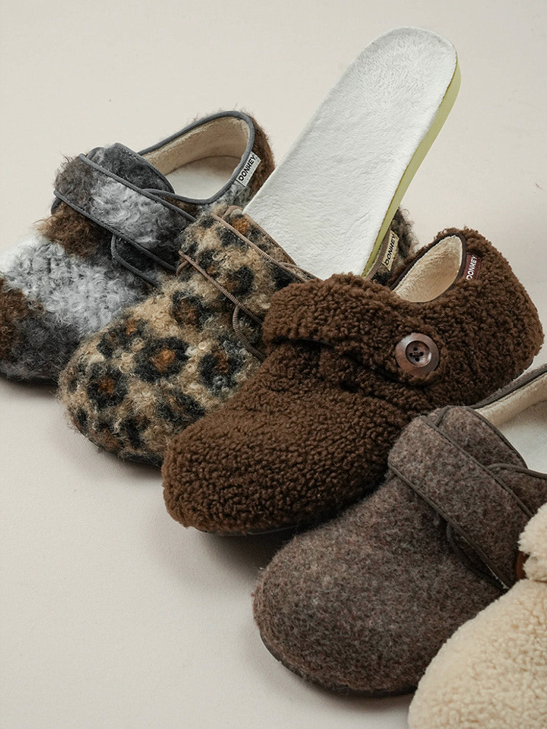MULE DONKEY Fleece Lined Hook-and-Loop Slip-On Shoes - view 13