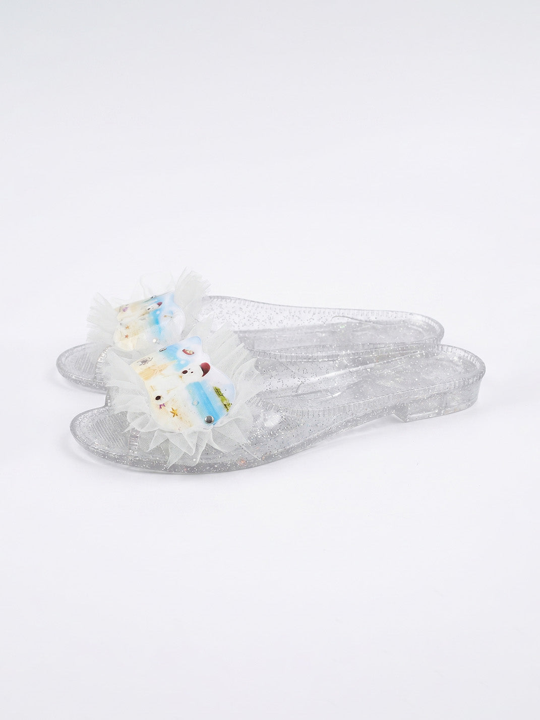 Osw Mesh Lace Jewel Slippers - view 13