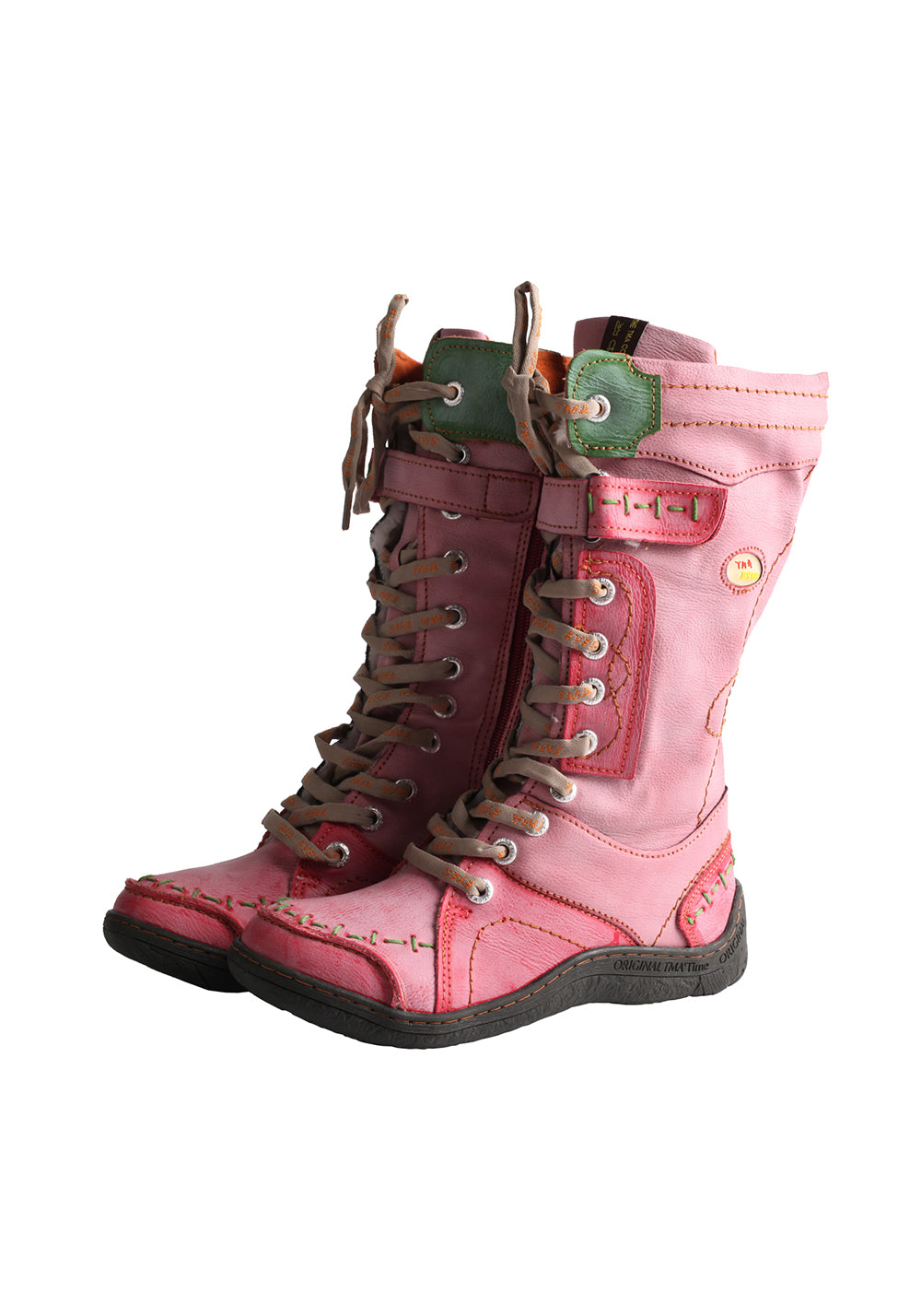 TMA EYES Washed PU Y2K Look Fleece-Lined Snow Boots - view 14