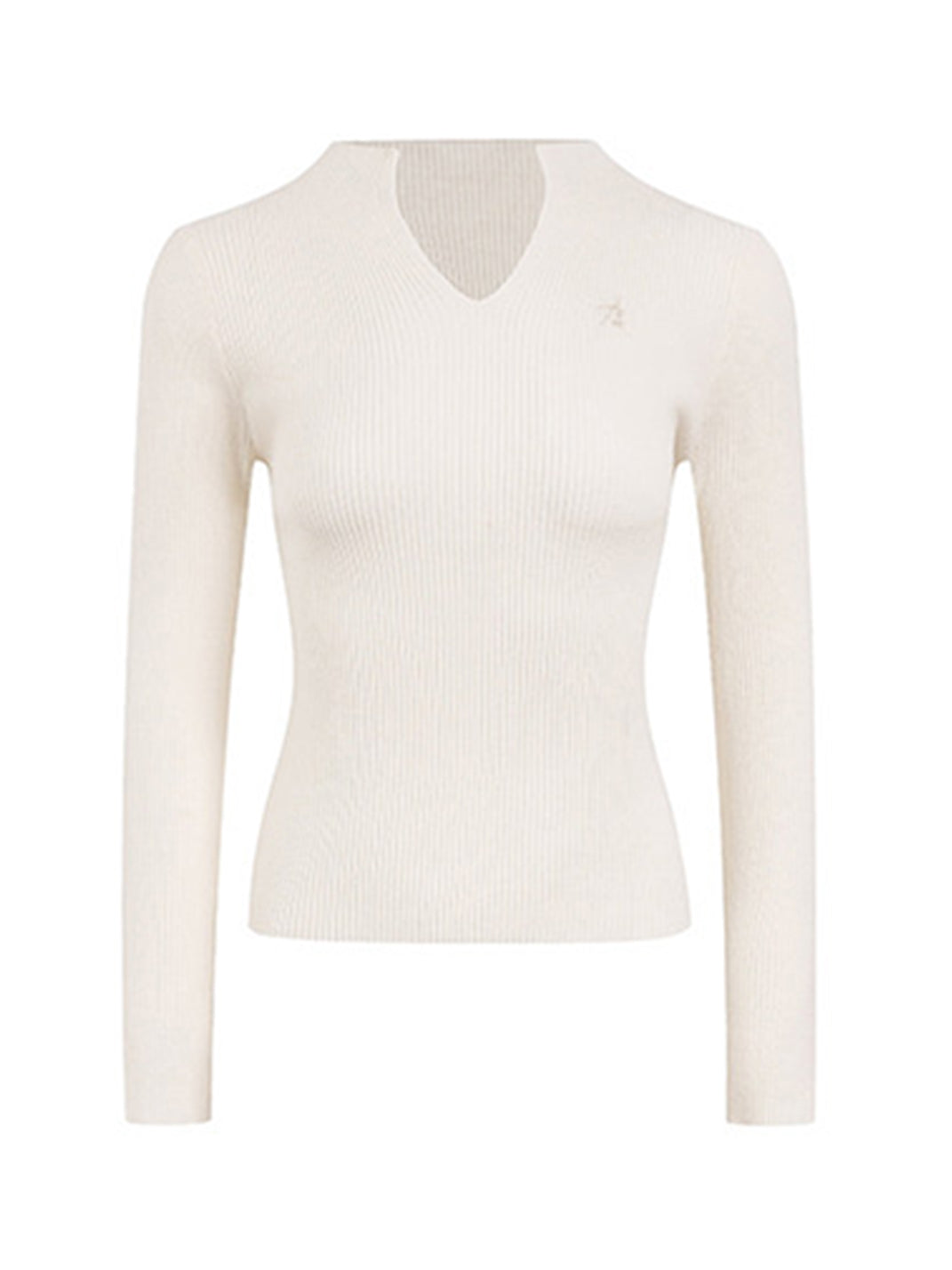 ARISEISM Retro V-Neck Slim-Fit Long-Sleeve Top - view 16