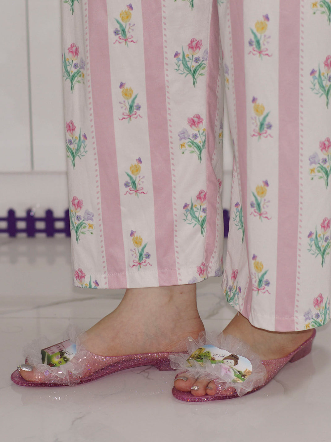 Osw Mesh Lace Jewel Slippers - view 17