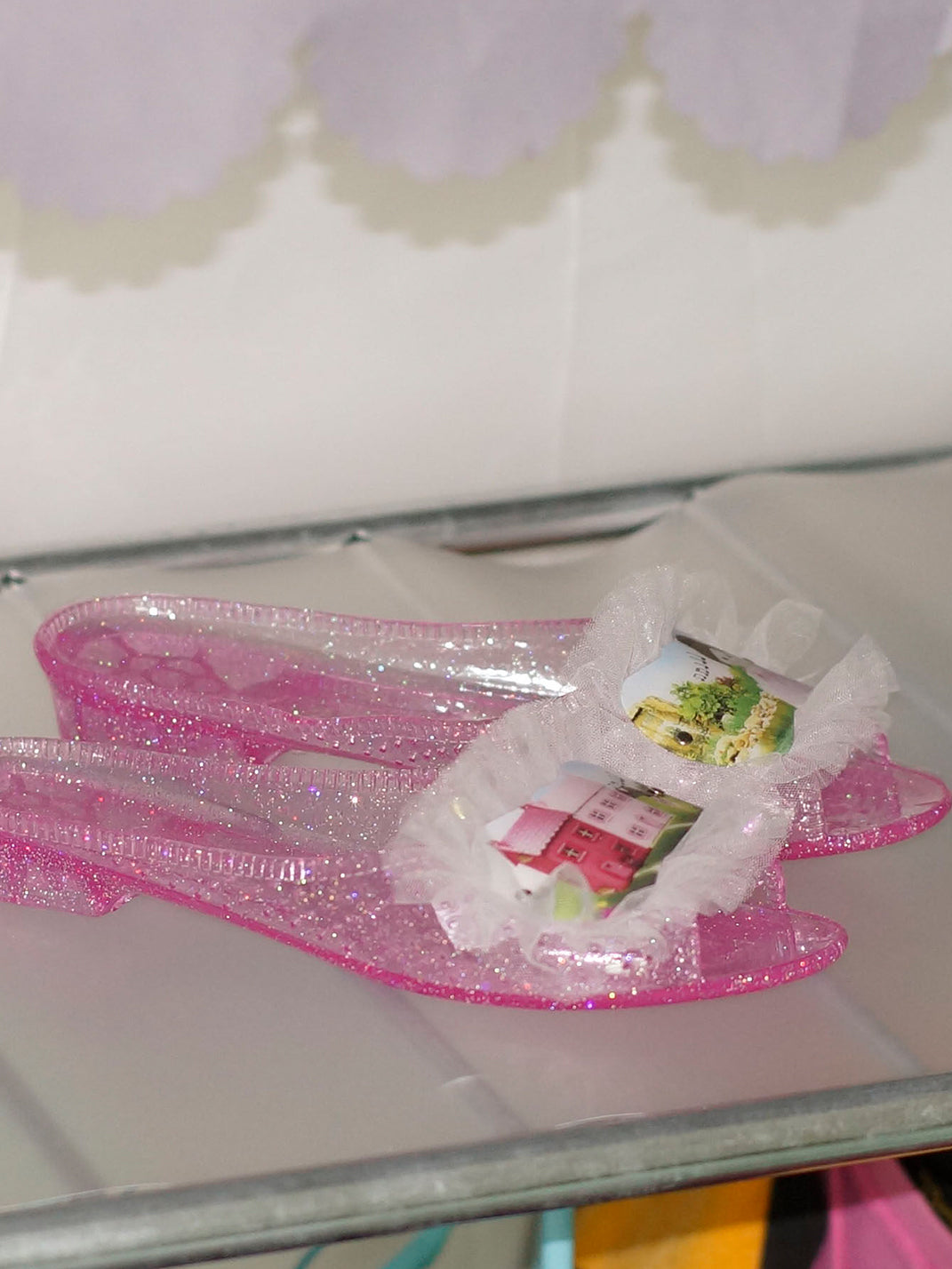 Osw Mesh Lace Jewel Slippers - view 18