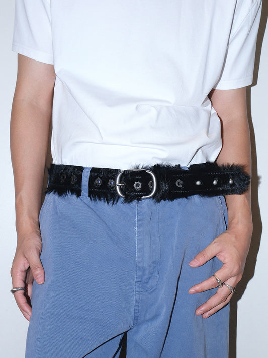 Premium Horsehair Top Grain Leather Belt