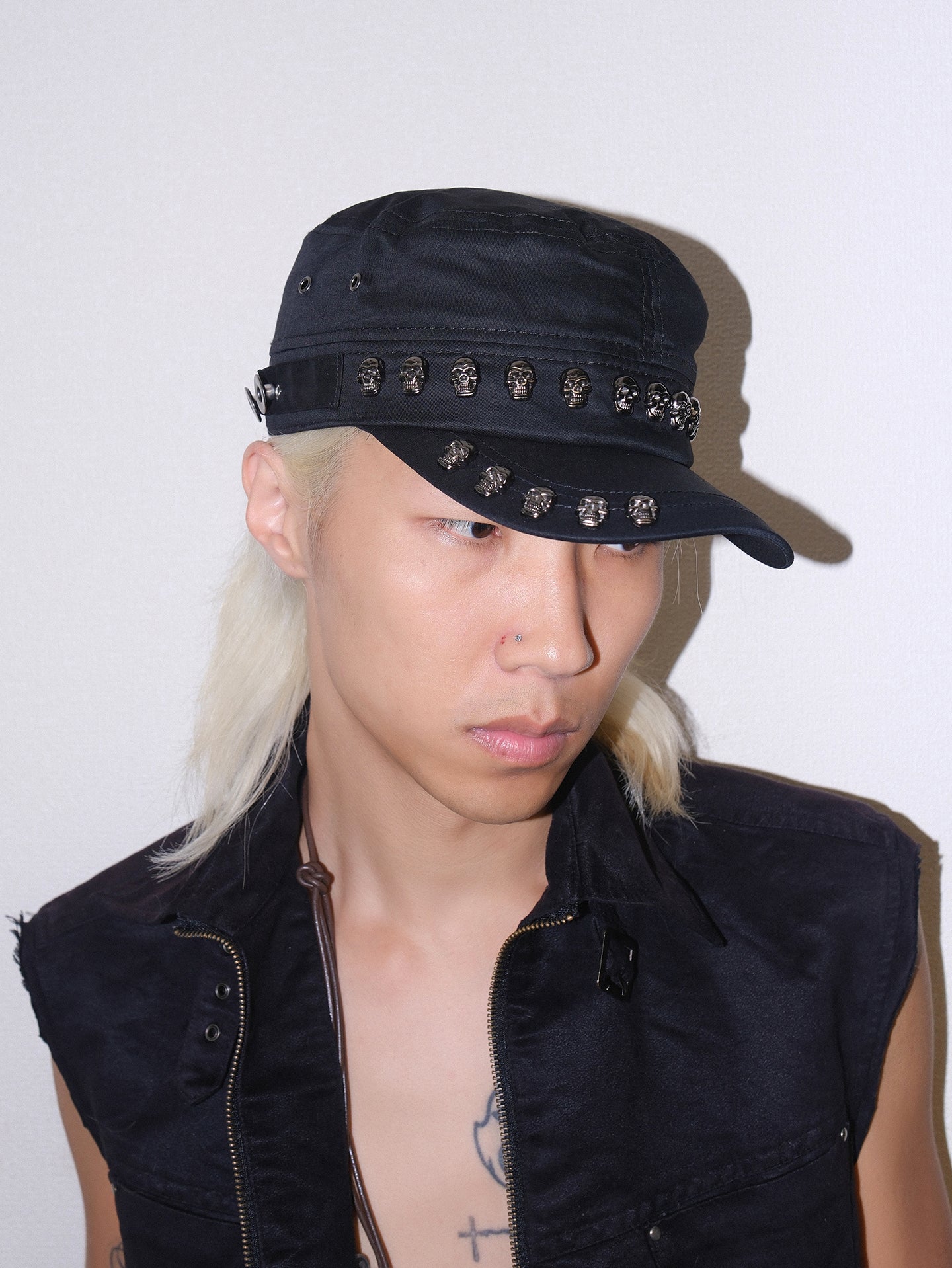 Subculture Y2K Skull Studded Dad Hat