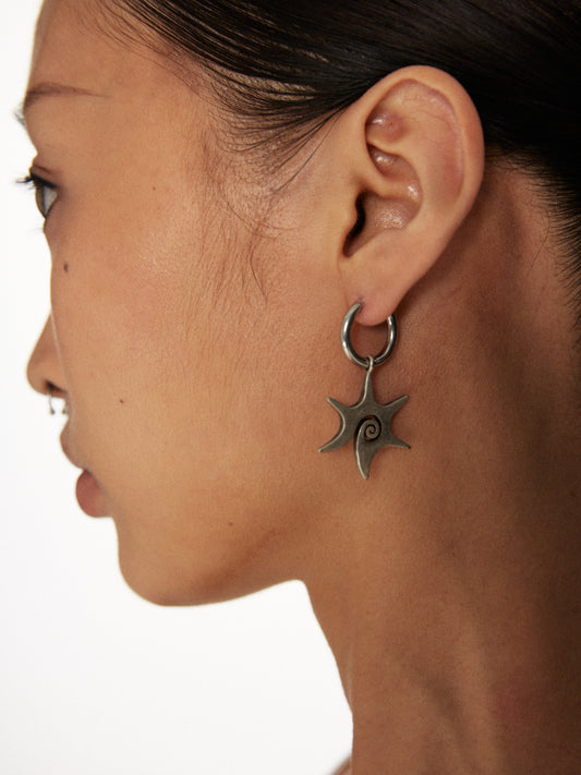 Vintage Distressed Star Vortex Earrings