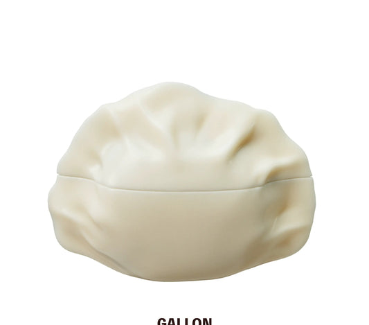 GALLON ivory dumpling silicone AirPods case, original product view 2; earbuds not included