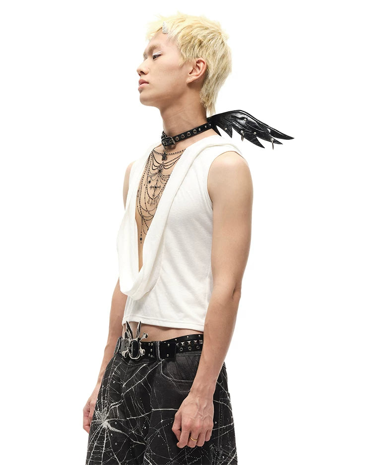 CFIERCE Angel Wing PU Choker - view 6