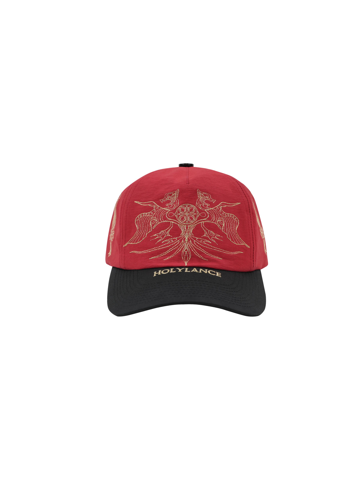 LANCER HOLYLANCE Broken Eagle Embroidered Baseball Cap - Red front