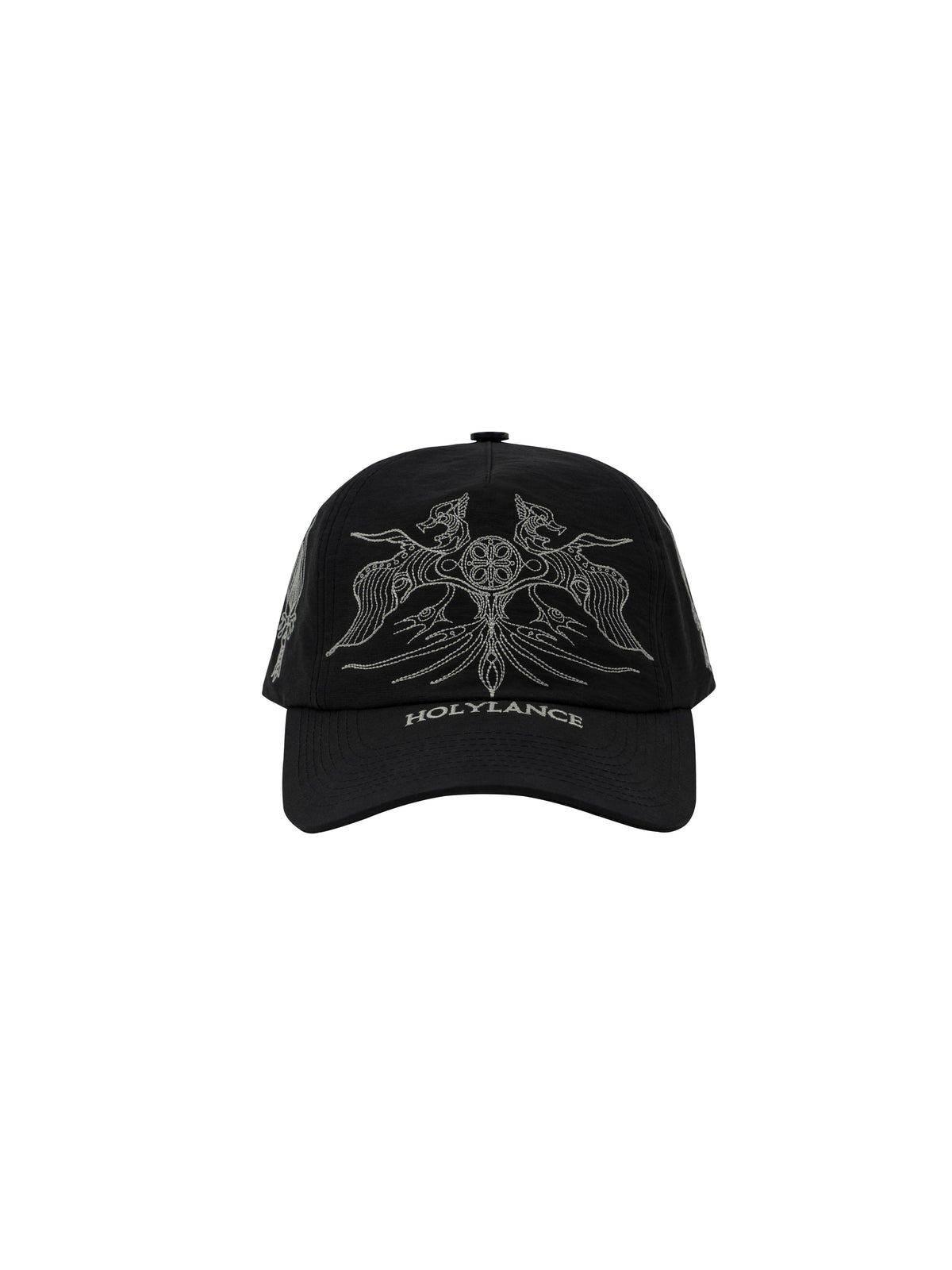 LANCER HOLYLANCE Broken Eagle Embroidered Baseball Cap - Black front